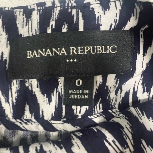 BANANA REPUBLIC Flowy Wide Leg Pants Side Zipper Belt Women's Size 0 - Picture 9 of 9